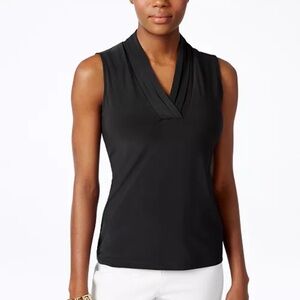 Black Sleeveless Women's Top